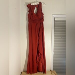 Azazie Red Maxi Dress